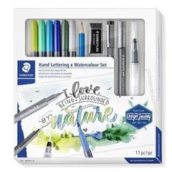 STAEDTLER Štětcové fixy "Design Journey Hand Lettering", 6 barev, sada, oboustranné 61 3001-2