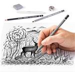 STAEDTLER Uhlíkové ceruzky "Design Journey Lumograph", sada s gumou, orezávačom, grafitom. Ceruzky