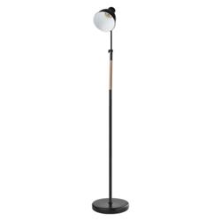 Stojacia lampa EDWARD pre žiarovku E27, 150 cm, čierna
