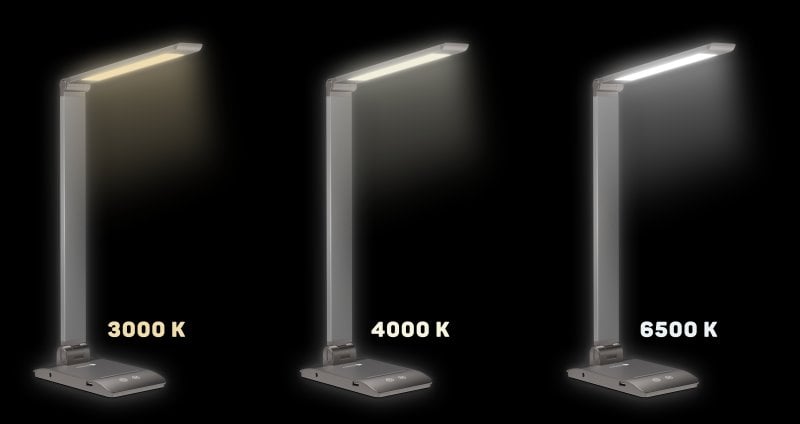 Stolná LED lampa CONNECT IT BRIGHT, ŠEDÁ