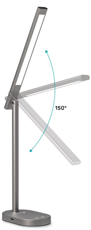 Stolná LED lampa CONNECT IT SHINE, ŠEDÁ