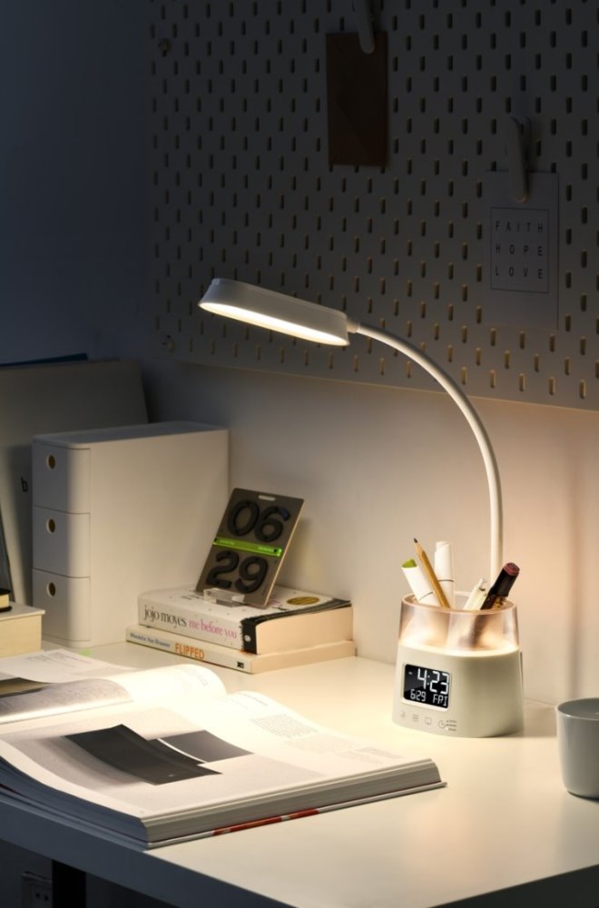 Stolná LED lampa IMMAX FRESHMAN biela