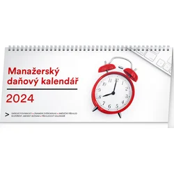 Stolní kalendář Manažerský daňový 2024, 33 × 14,5 cm