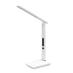 Stolní lampa IMMAX Kingfisher White s displejem, bílá