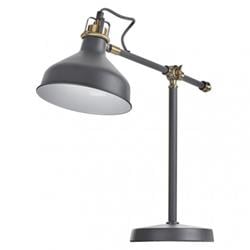 Stolová lampa HARRY na žiarovku E27, tmavosivá