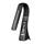 Stolová lampa IMMAX Leather Black s displejom, čierna 08947L