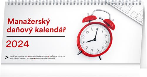 Stolový kalendár Manažérska daň 2024, 33 × 14,5 cm