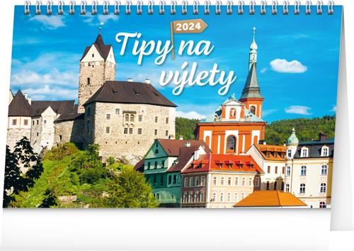 Stolový kalendár Tipy na výlety 2024, 23,1 × 14,5 cm