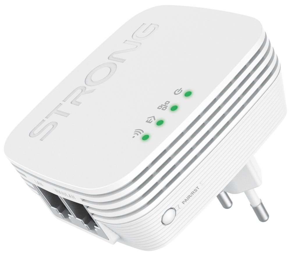Strong sada 2x adaptérů Powerline WF 600 DUO MINI, bílá