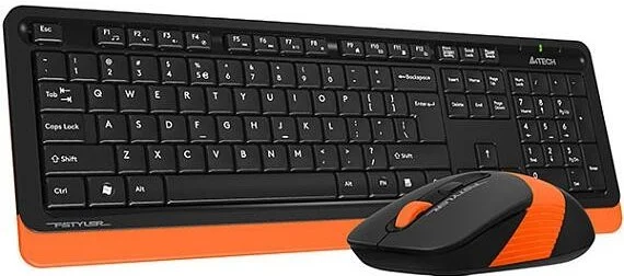 Súprava klávesnice a myši A4tech FG1010 FSTYLER, bezdrôtová, oranžová