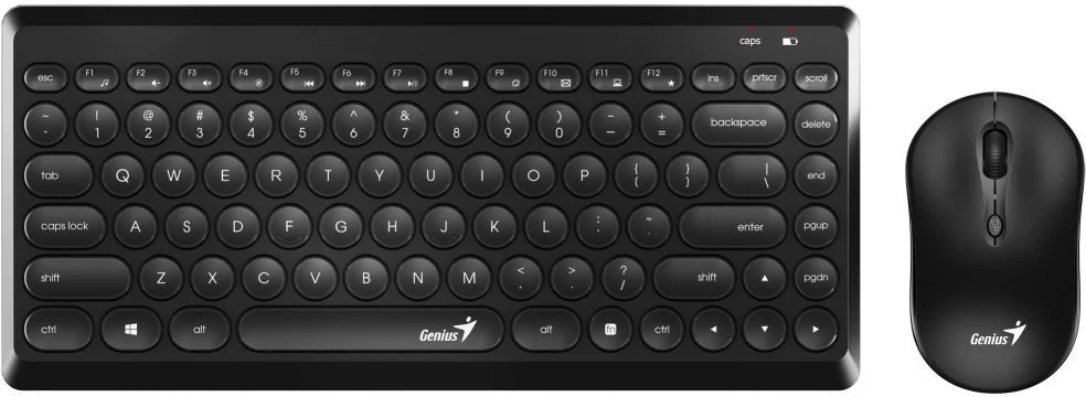 Súprava klávesnice a myši Genius LuxeMate Q8000, čierna, bezdrôtová, CZ/SK