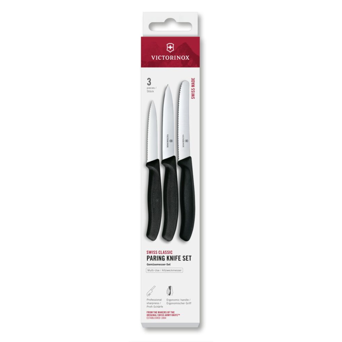 Súprava nožov Victorinox Swiss Classic, čierna