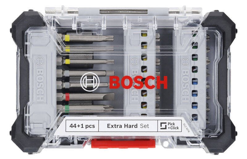 Súprava skrutkovacích bitov BOSCH Extra Hard, 44 + 1 kus (2.607.017.732)
