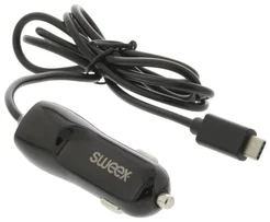 Sweex nabíječka do auta, 3.0 A USB-C, černá