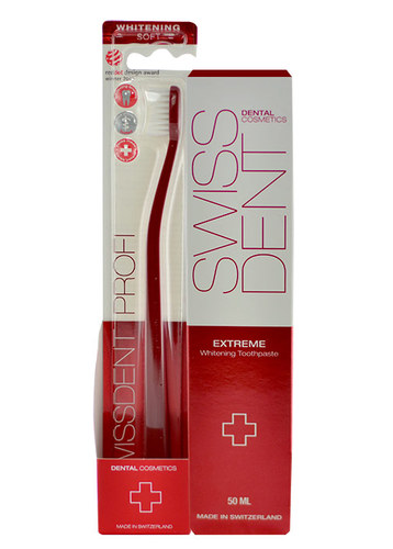 Swissdent Extreme Whitening Toothpaste 50ml + kartáček Whitening Soft