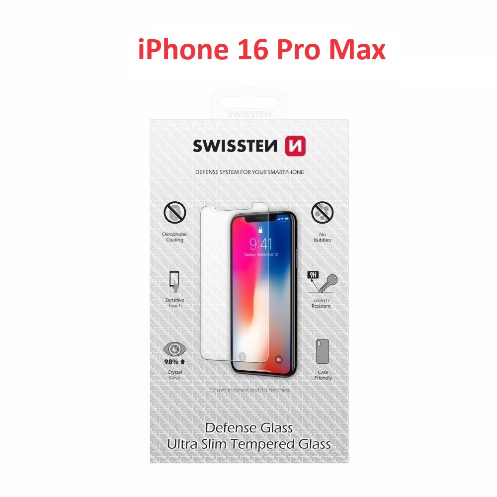 Swissten 2.5D sklo Apple iPhone 16 Pro Max