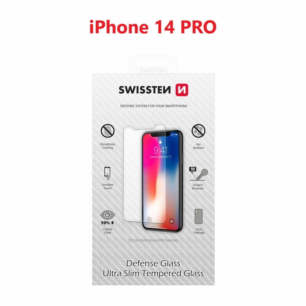 Swissten 2.5D sklo iPhone 14 Pro
