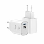 Swissten adaptér Edge GaN 45W, bílý  