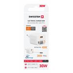 Swissten adaptér SlideCharge 30W, bílý  