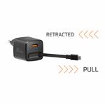 Swissten adaptér SlideCharge 30W, černý  