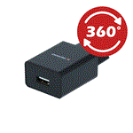Swissten adaptér Smart IC 1× USB + USB-C, černý  