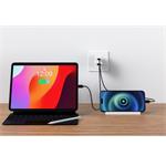 Swissten adaptér Smart IC 2× USB 3A + USB-C kabel, černý  