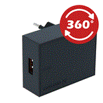 Swissten adaptér Super Charge 22.5W, černý  