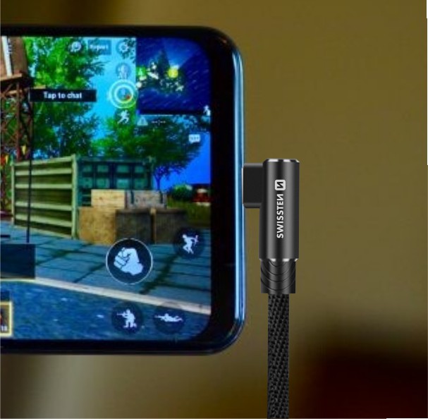 Swissten Arcade kabel USB-C/Lightning 1,2 m, černý
