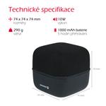 Swissten Bluetooth reproduktor Music Cube, černý
