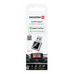 Swissten CarLink adaptér Apple CarPlay / Android Auto (+ adaptér USB-A / USB-C)