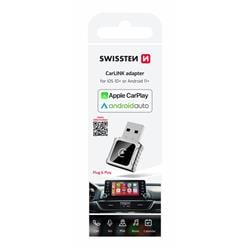 Swissten CarLink adaptér Apple CarPlay / Android Auto (+ adaptér USB-A / USB-C)