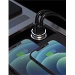 Swissten CL adaptér 2x USB 4,8A Metal (ECO balení), stříbrný