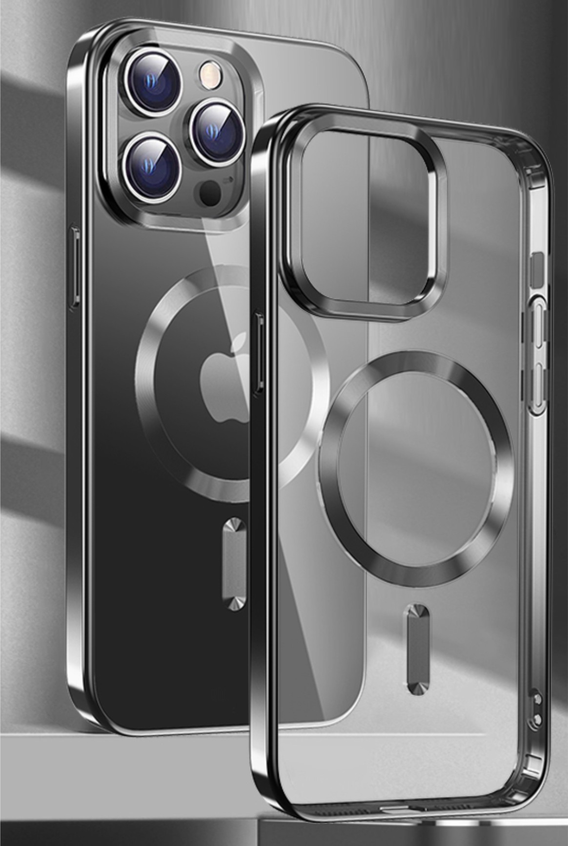 Swissten Clear Jelly MagStick Apple iPhone 16 Pro Max, černé