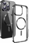 Swissten Clear Jelly MagStick pre Apple iPhone 16 Plus, čierny