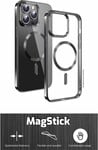 Swissten Clear Jelly MagStick pre Apple iPhone 16 Pro, čierny
