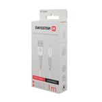 Swissten Datový kabel USB / Lightning 1,0m, bílý