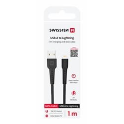 Swissten Datový kabel USB / Lightning 1,0m, černý