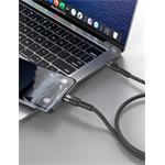Swissten Datový video kabel USB 4.0, USB-C, 240 W, 8K@60 Hz, 40 Gb/s, TB3 & TB4, 1,5 m, černý