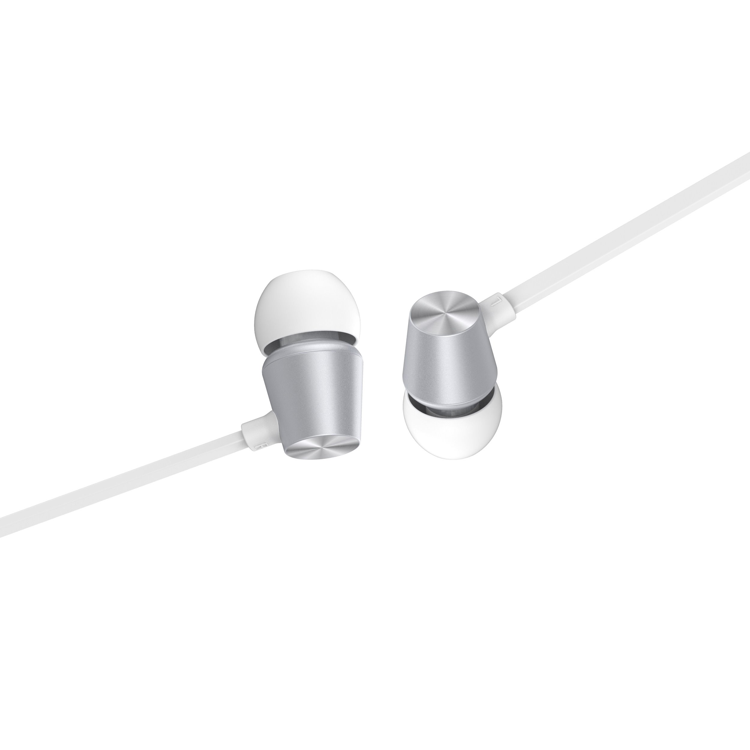 SWISSTEN Earbuds Dynamic YS500 bielo strieborné 51107002