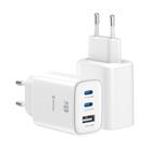 Swissten Edge GaN adaptér 65 W, bílý