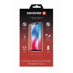 Swissten FULL GLUE, Color Frame, 2.5D ochranné sklo pro Apple iPhone 7 Plus/8 Plus Black - Černé