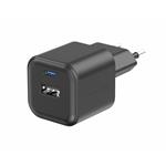 Swissten GaN adaptér 20W + USB-A, černý  