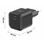 Swissten GaN adaptér 35W + USB-C kabel, černý  