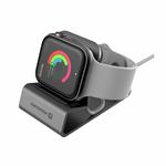 Swissten Hliníkový stojánek pro Apple Watch, šedý