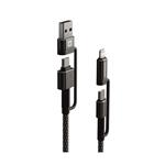 Swissten kabel Aramid 4in1 1,5 m, antracit