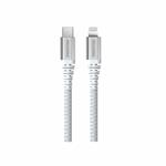 Swissten kábel Aramid USB / Lightning 1,5 m, biely