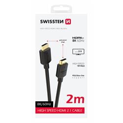 Swissten Kabel HDMI / HDMI 8K 60Hz 2,0m, PVC