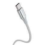Swissten kabel Textile II USB-C / USB-C 1,5 m, bílý