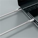 Swissten kabel Textile II USB-C / USB-C 1,5 m, bílý