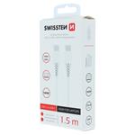 Swissten kabel TPE USB-C / USB-C 100 W, bílý